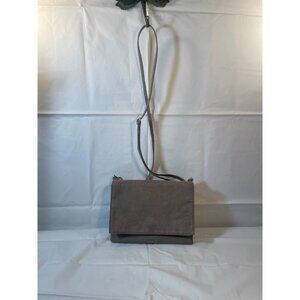 L'eternite Handbag Women GRAY Faux Leather Purse Shoulder Bag CROSSBODY